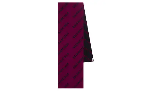 Balenciaga Knit Scarves Women's Purple