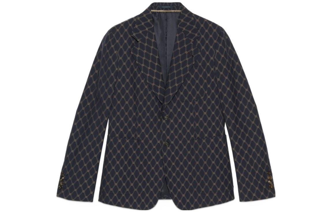 GUCCI Interlocking G-jacquard Wool Blazer