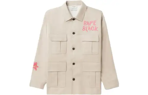 Bape Black Embroidery Hunter Jacket