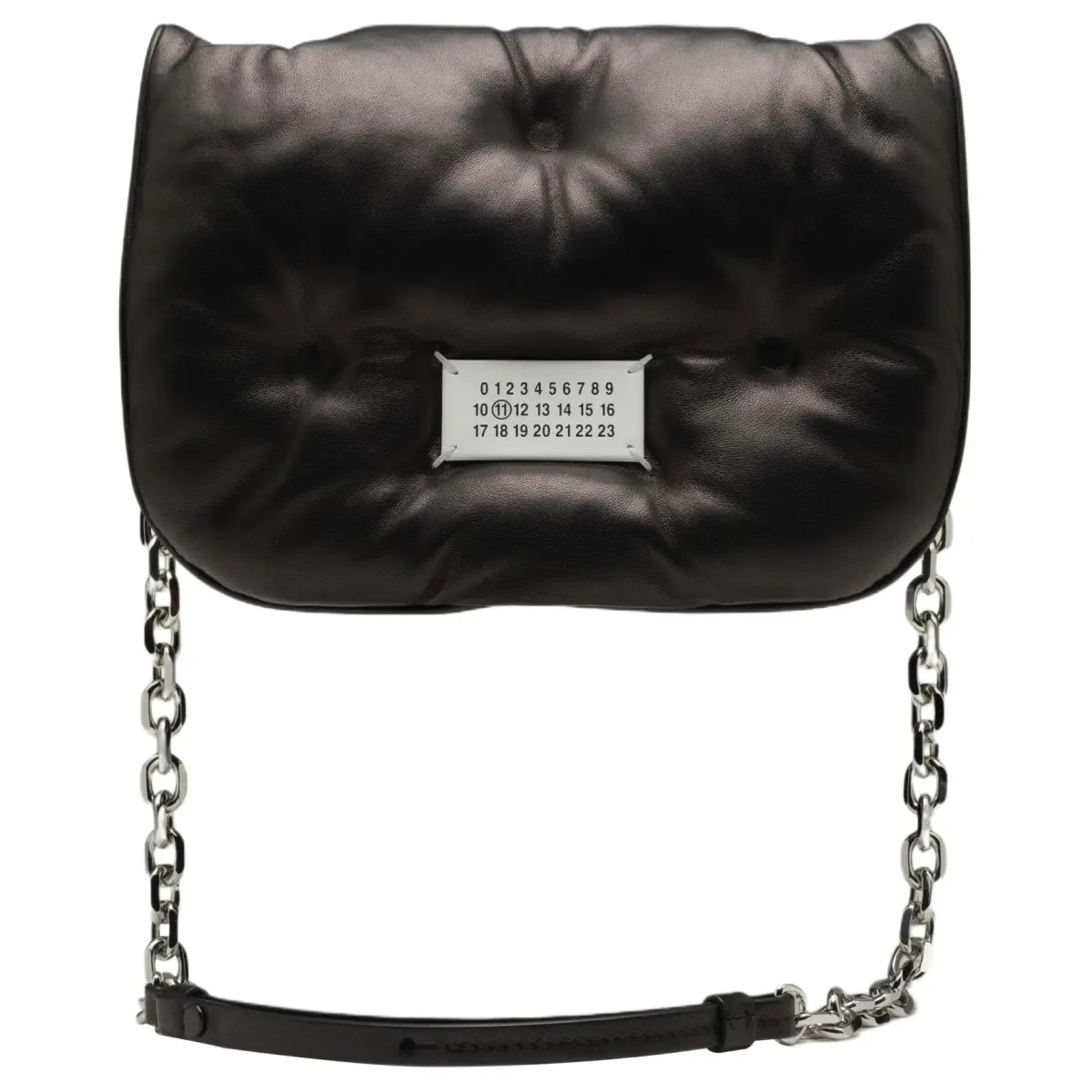 Maison Margiela Sheepskin With Calfskin Crossbody Bag, Shoulder Bag Mini Women's Black