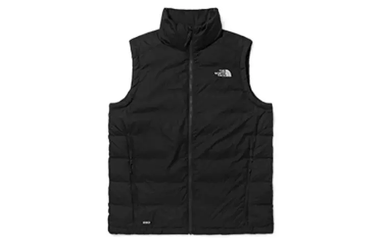 THE NORTH FACE Down Vests Men's Black Stand Collar Moderate Other