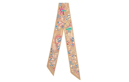 HERMES Small Silk Scarves Unisex Multicolor