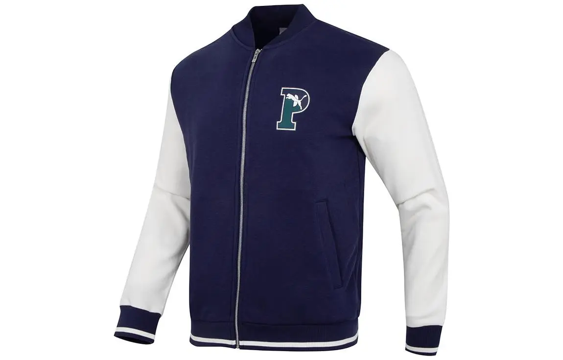 PUMA Jackets Men's Blue Baseball Collar Moderate Other