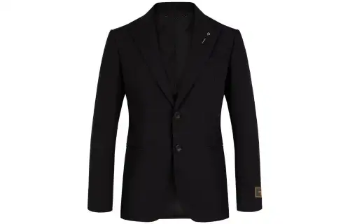 LOUIS VUITTON Embossed Monogram Single Breasted Jacket