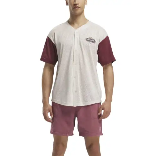 Reebok Drop Shoulder Sleeve T Shirt Unisex Plaster