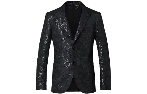 LOUIS VUITTON Business Suit Coat Men's Black