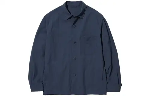 UNIQLO Jackets Men's Dark Blue Lapel Moderate Other