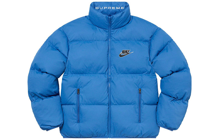Куртка Supreme x nike reversible puffy jacket SS21 (мультиколор) — фото 13
