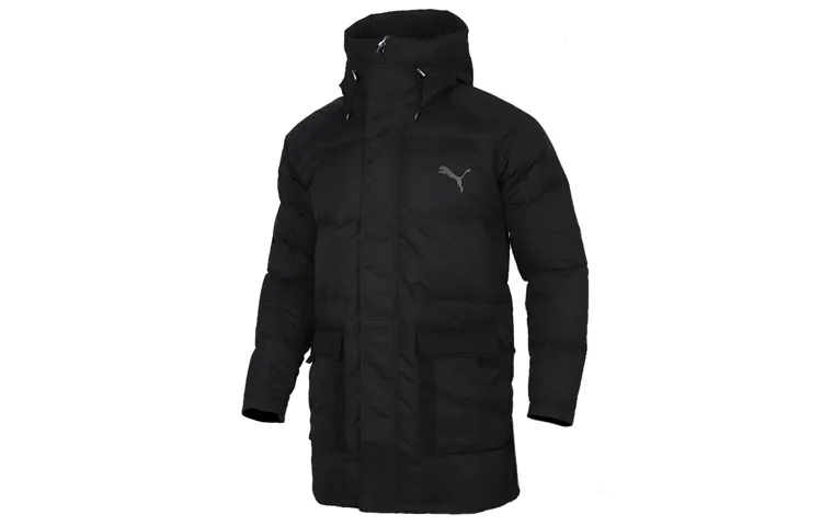 PUMA We Are Legends WRK.WR Down Jackets Men's Black Hooded Moderate