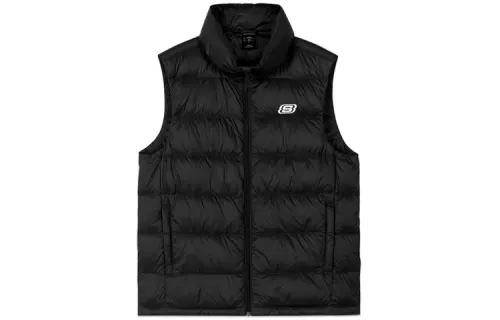 Skechers Down Vest Men's Carbon Black