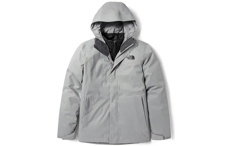THE NORTH FACE Windproof Breathable Abrasion Resistant Thermal Windbreaker Jacket Men's Gray