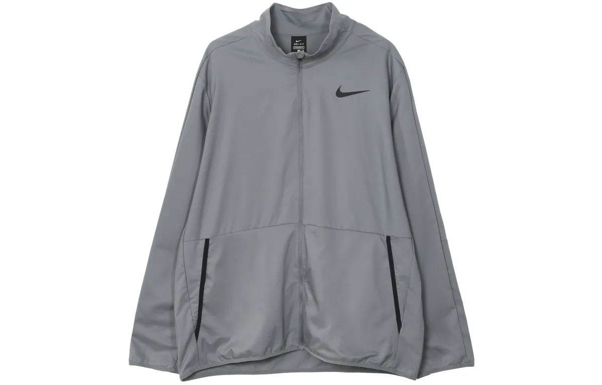 Nike Jackets Men's Gray Stand Collar Moderate Other