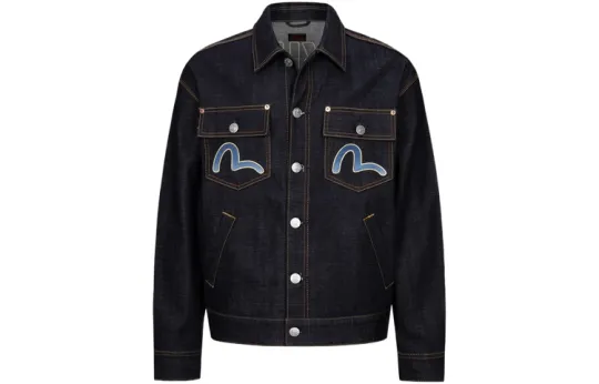 EVISU AW23 Denim Jacket Men's Denim Blue