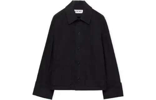 LOEWE Jackets Men's Black Lapel Moderate Other