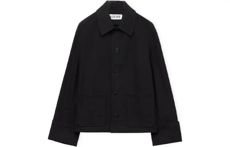 LOEWE Jackets Men's Black Lapel Moderate Other