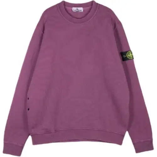 STONE ISLAND Logo Patch Crewneck Sweatshirt