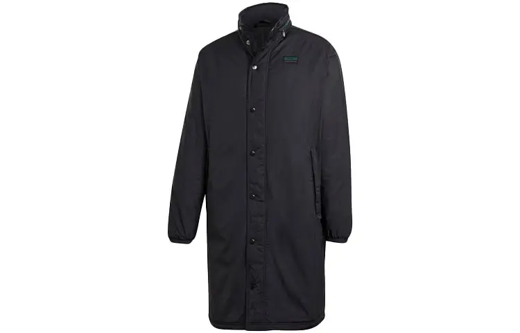 Adidas Originals Puffer Jackets Men's Black Stand Collar Moderate Other