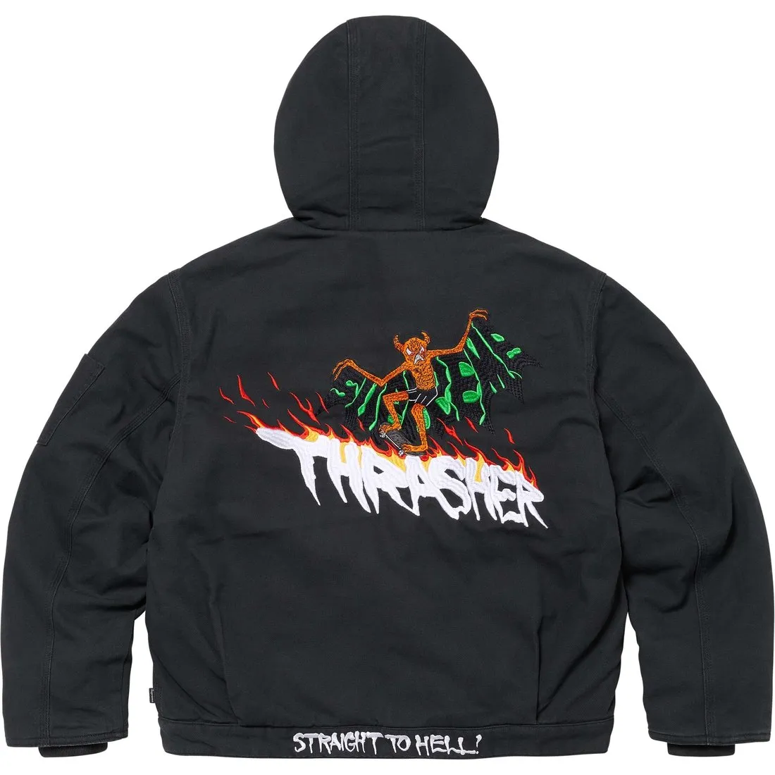 Supreme Thrasher Hooded Work Jacket Brown