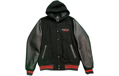 Supreme Jordan Hooded Varsity Jacket