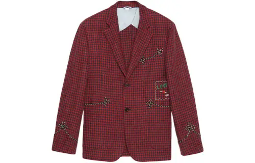 GUCCI Fo Palma Linen Blazer