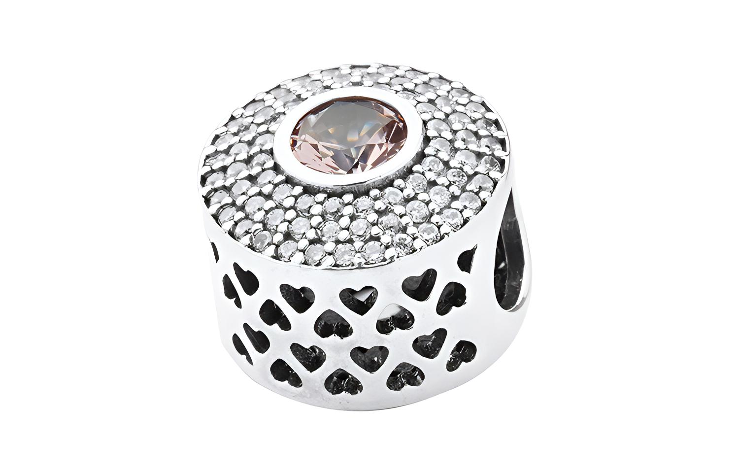 Женский шарм-подвеска Pandora (серебряный) — фото 3