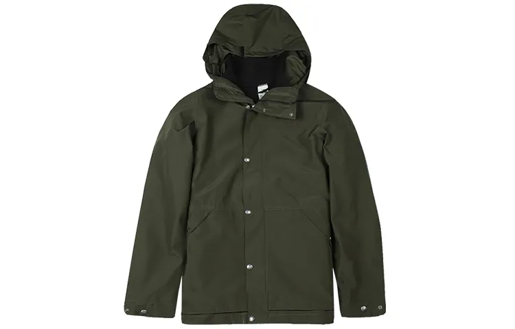 THE NORTH FACE Waterproof And Breathable Windbreaker Jacket Men's Green