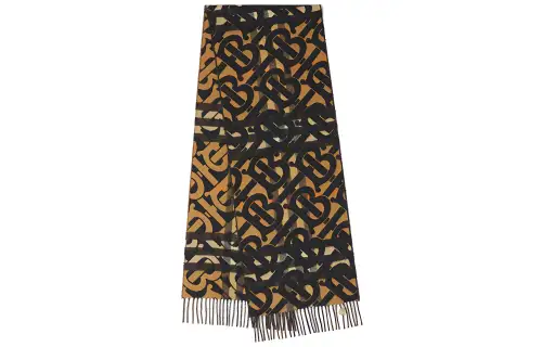 Burberry Knit Scarves Unisex Multicolor
