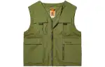 Timberland Vests Men's Avocado Green V Neck Moderate Other