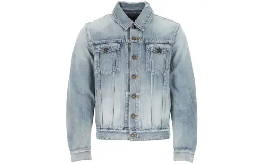 SAINT LAURENT Denim Jacket Men's Blue