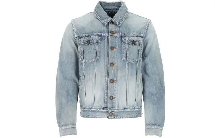 SAINT LAURENT Denim Jacket Men's Blue