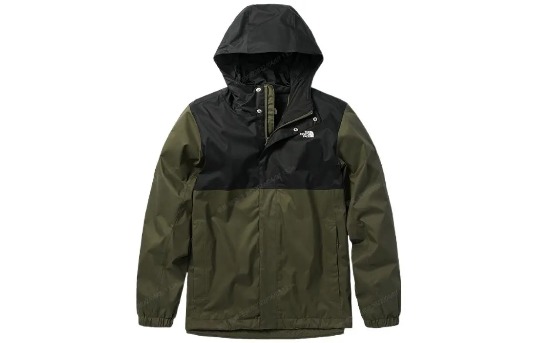 THE NORTH FACE Urban Exploration Waterproof, Windproof, And Breathable Windbreaker Jacket Men's Army Green