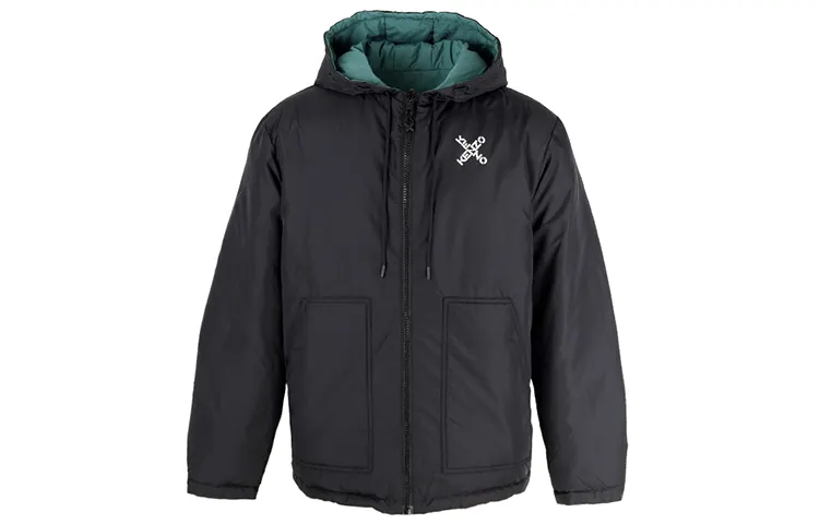 KENZO Down Jacket Men's Black Green