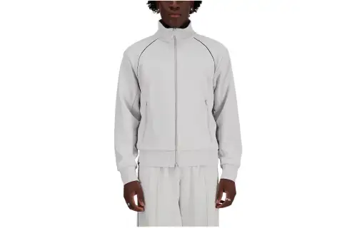 New Balance Knit Track Jacket Jackets & Coats Men's Gray
