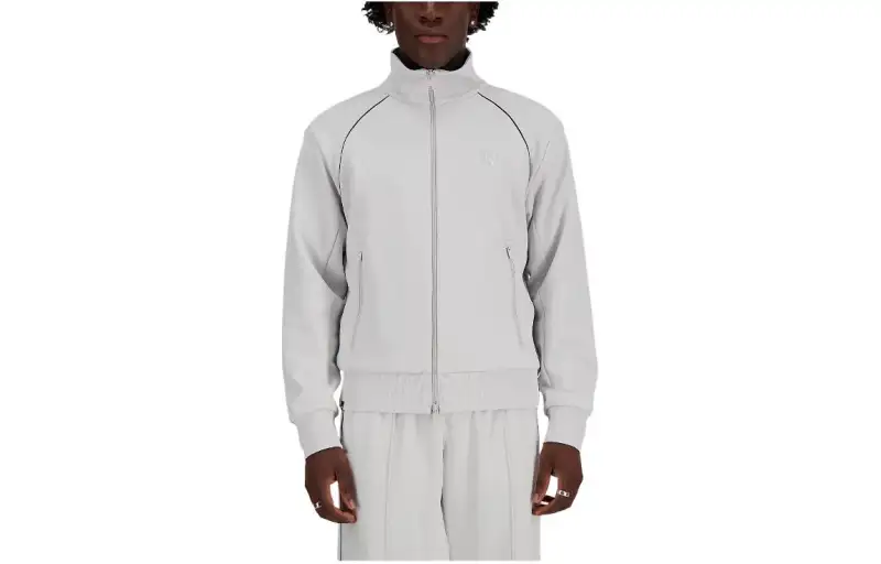New Balance Knit Track Jacket Jackets & Coats Men's Gray