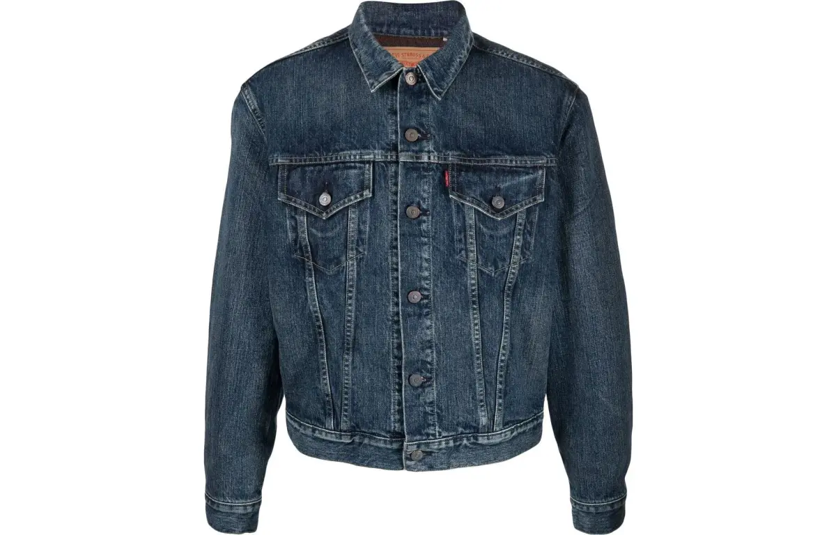 Levi's Denim Jackets Men's Blue Lapel Moderate Other