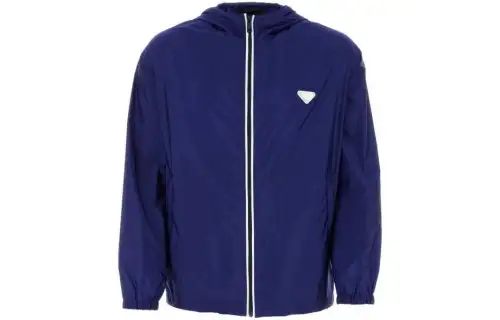 Prada recycled-nylon hooded windbreaker