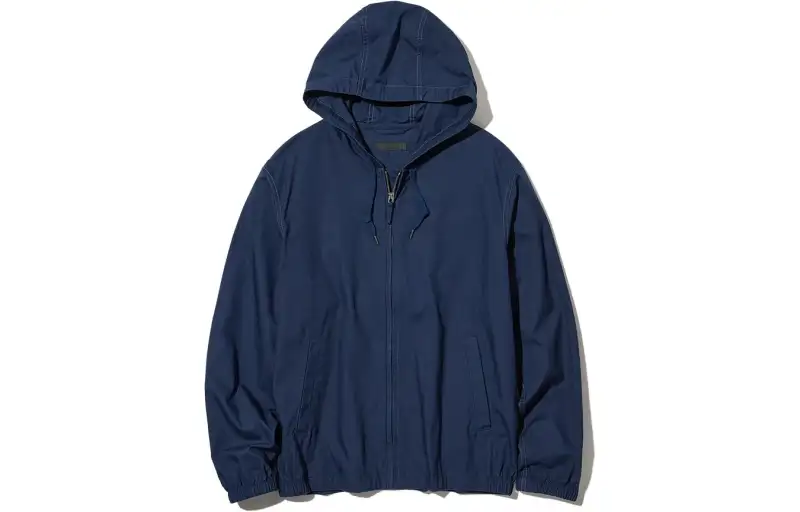 UNIQLO Jackets Unisex Navy Blue Hooded Moderate Other