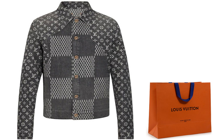 Мужская куртка Louis Vuitton LOUIS VUITTON × nigo LV2 (черный) — фото 7