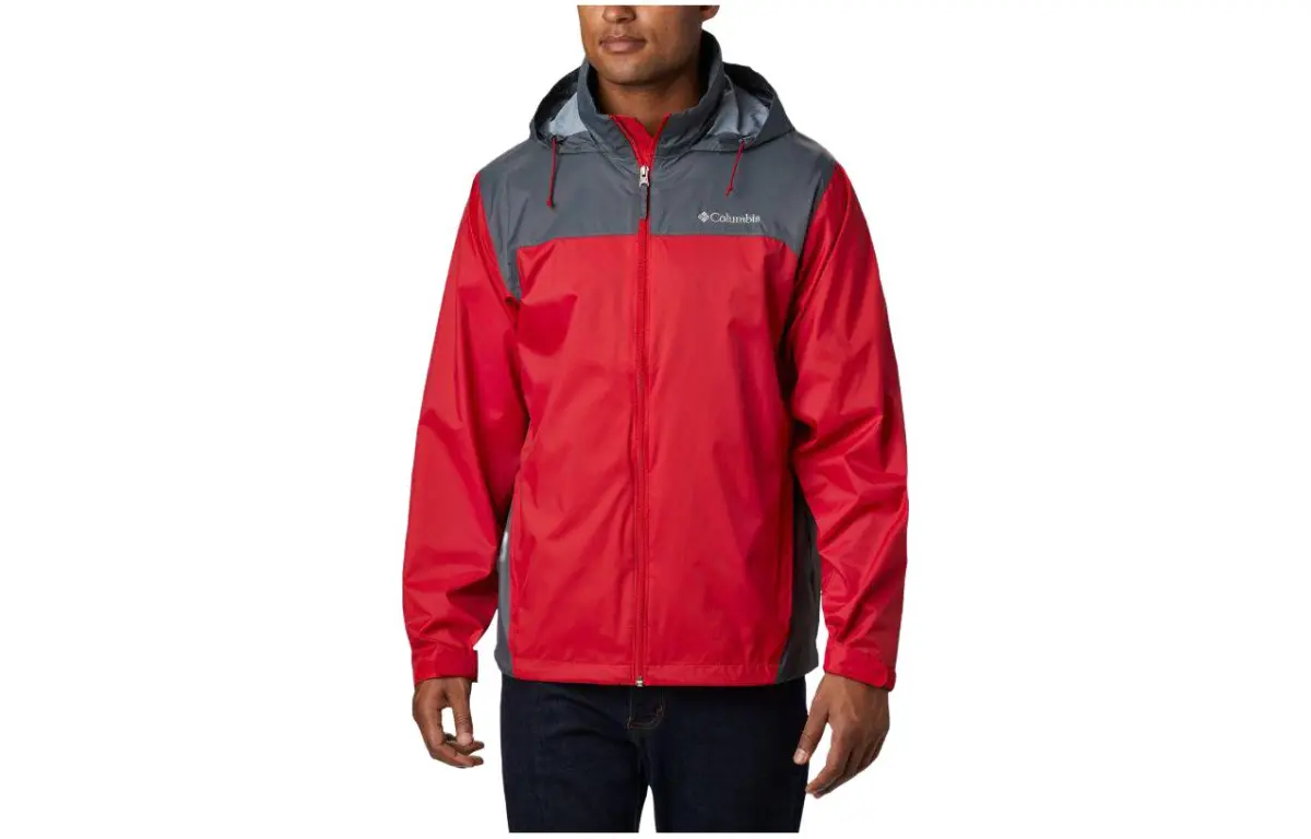 Columbia Jackets Men's Red Hooded (Non-detachable) Moderate Straight Fit