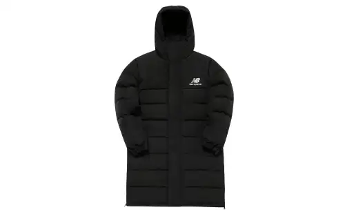 New Balance Down Jackets Men's Black Hooded Moderate Other