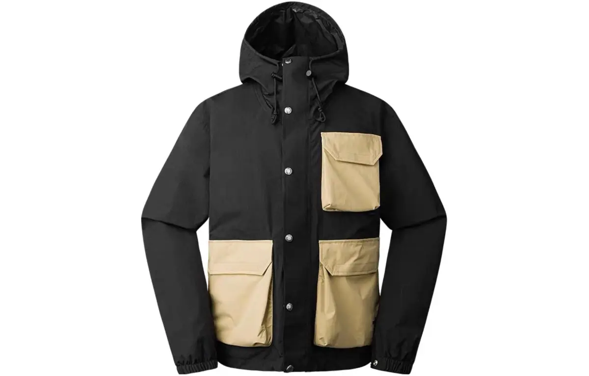 THE NORTH FACE Waterproof And Breathable Windbreaker Jacket Men's Black