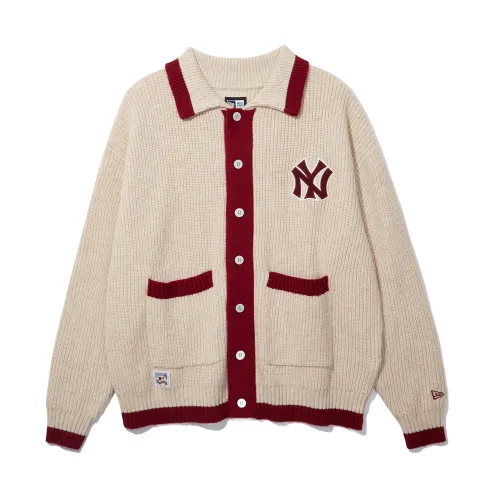 New Era Knitwear Unisex Beige Yellow