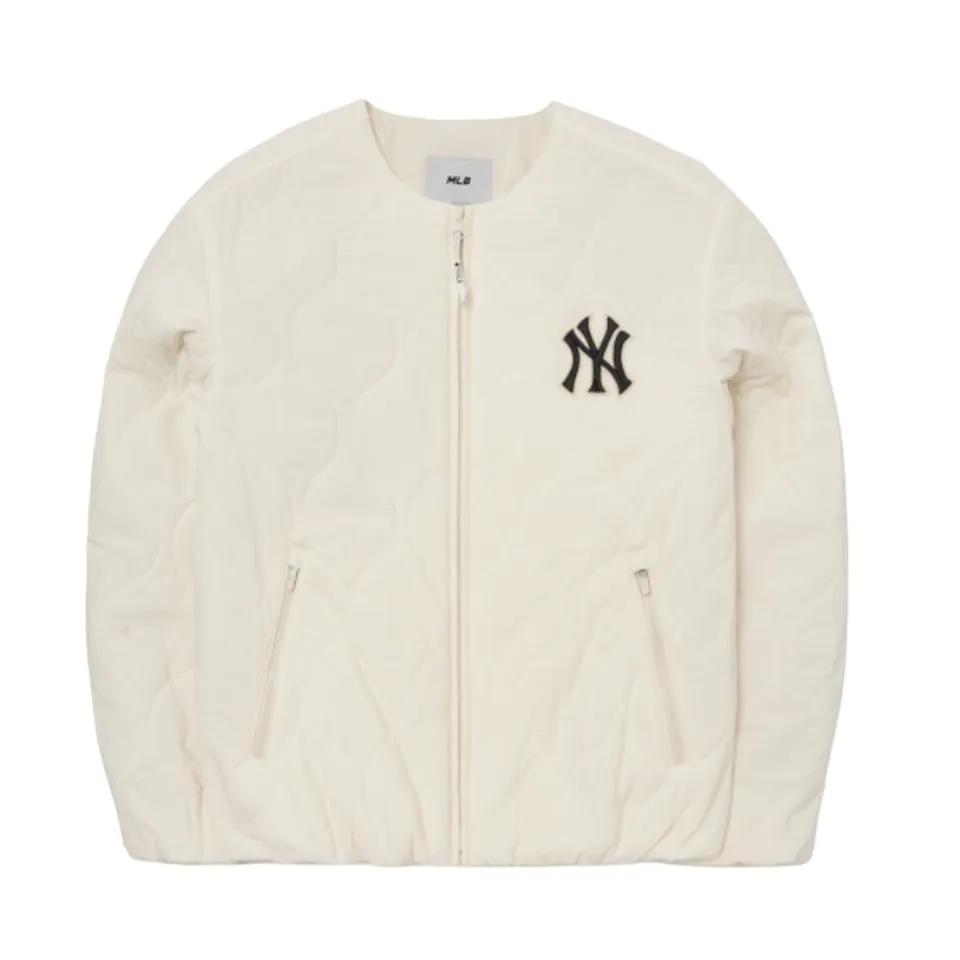 MLB Basic New York Yankees Jacket Unisex Cream