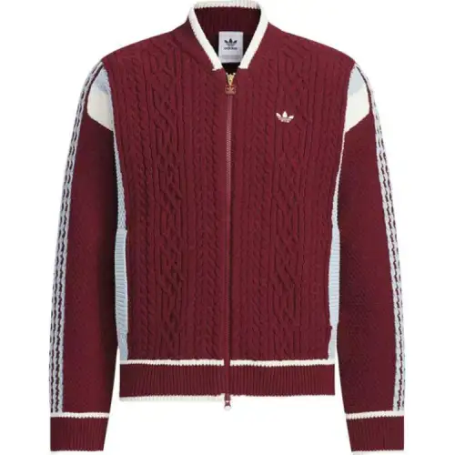 Adidas Originals RETRO CARDIGAN Knitwear Unisex Burgundy