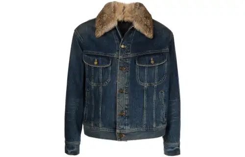 SAINT LAURENT Denim Jacket Men's Blue