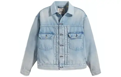 Levis Denim Jackets Men's Blue Lapel Moderate Other