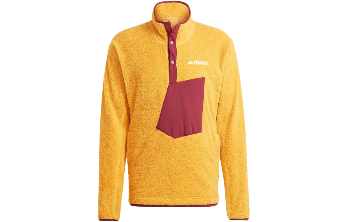 Adidas Jackets Men's Yellow Stand Collar Moderate Other