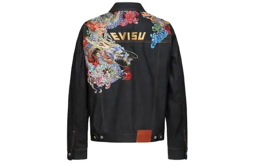 EVISU Jacket Fall Men's Denim Blue