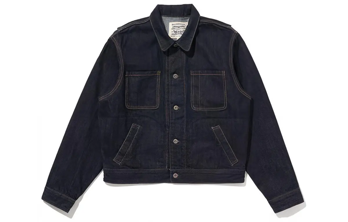 Levi's Denim Jackets Men's Dark Indigo Lapel Moderate Straight Fit