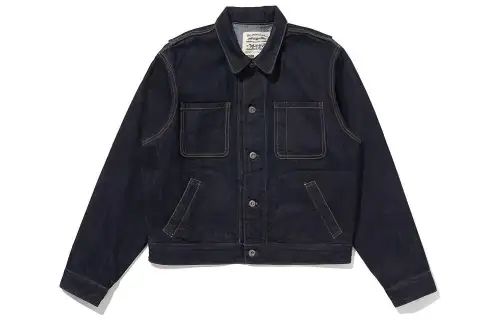 Levis Denim Jackets Men's Dark Indigo Lapel Moderate Straight Fit